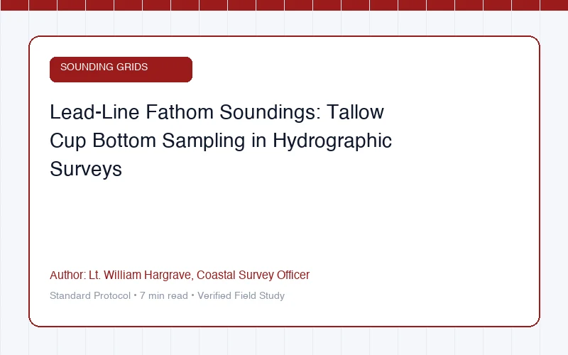 Lead-Line Fathom Soundings: Tallow Cup Bottom Sampling in Hydrographic Surveys